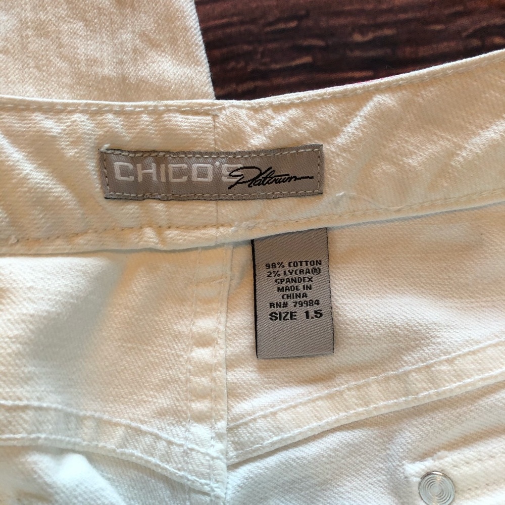 Chico’s Plantinum Capris - Picture 7 of 10